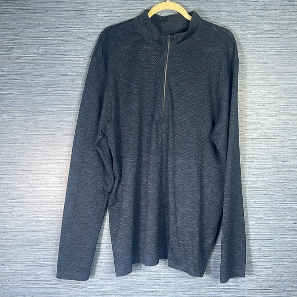 lululemon athletica Other - Lululemon Metal Vent Tech Midweight 1/2 Zip Blue XXL